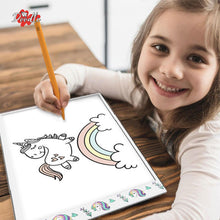 Load image into Gallery viewer, Doodle A4 Ultra-Thin Portable LED Tracing Pad with USB Cable, Dinosaur or Unicorn