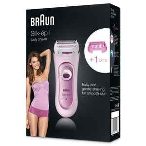 Braun Silk-Epil Lady Shaver LS5100  Pink, Shaver and Trimmer System with 1 Extra