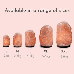 Haven Himalayan Crystal Handcrafted Salt Lamp Wooden Base, Extra Extra Large