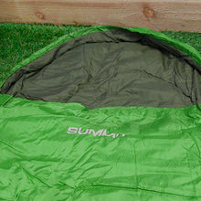 Load image into Gallery viewer, Summit Mummy Therma Sleeping Bag 250gsm For Camping FestivalHoliday Hiking Green