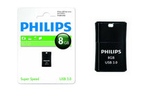 Load image into Gallery viewer, Philips USB 3.0 Pico Edition Flash Drive 8GB - Black