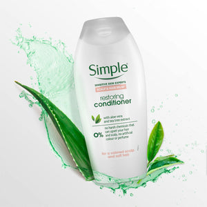 400ml Simple Scalp & Hair Relief Restoring Shampoo & Conditioner DuoWithAelovera