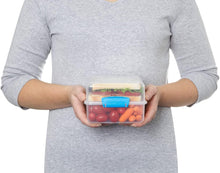 Load image into Gallery viewer, Sistema BPA-Free Plastic Lunch Box To Go, 1.4 Litre Capacity, Clear/Blue