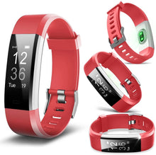 Load image into Gallery viewer, Aquarius Touch Screen Fitness Activity Tracker with Dynamic HRM - Red