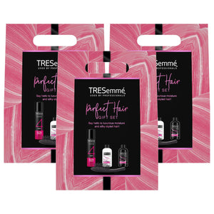 TRESemme Perfect Hair Shampoo, Conditioner, Spray Gift Set for Her w/ Hairbrush