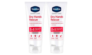 2x or 4x 200ml Vaseline Expert Care Dry Hands Rescue Moisturising Cream+Anti-bac