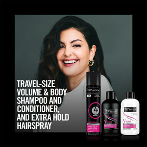 TRESemme Perfect Hair Shampoo, Conditioner, Spray Gift Set for Her w/ Hairbrush