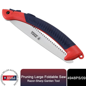 Spear & Jackson Pruning Saw, Large Foldable Razorsharp Garden Tool