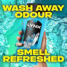 Load image into Gallery viewer, 6x Lynx 12H Refreshing Ice Chill All Day Fresh with Icy Menthol Shower Gel,500ml