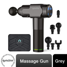 Load image into Gallery viewer, Gymcline Massage Gun w/ 2500mAh Battery, 20 Speed Modes &amp; LCD Touch Screen, Grey