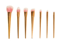 Load image into Gallery viewer, 10 Colour Matte EyeShadow Pallette and 7 piece rose gold professional Make Up Brushes