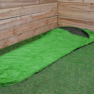 Summit Mummy Therma Sleeping Bag 250gsm For Camping FestivalHoliday Hiking Green