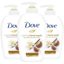 Load image into Gallery viewer, 3x of 250ml Dove Shea Butter&amp;Warm Vanilla Caring Hand Wash for Moisturised Hands