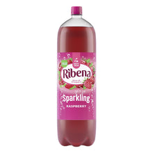 Load image into Gallery viewer, 8pk of 2Litre Ribena Raspberry Rich in Vitamin C Sparkling Energy Drink