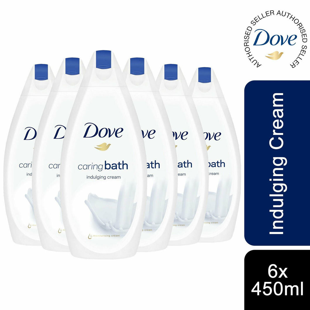 Dove Caring Bath Indulging Cream, 6 Pack, 450ml