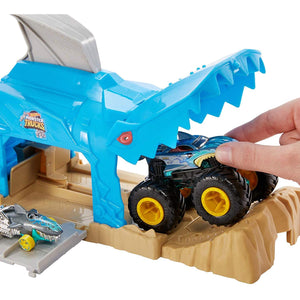 Hot Wheels Monster Trucks Pit and Launch Play Set Asst