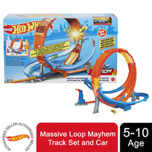 Load image into Gallery viewer, Hot Wheels Massive Loop Mayhem Track Set and Car