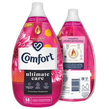 Load image into Gallery viewer, 3x of 870ml Comfort Ultimate Care Fuchsia Passion Liquid Fabric Conditioner 58W