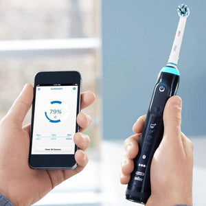 Oral-B Genius 8000 Electric Toothbrush with RepalcementHeads & Tavel Case, Black