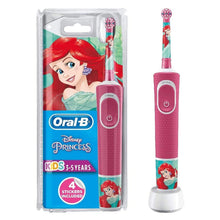 Load image into Gallery viewer, Oral-B Power Kids Electric Rechargeable Toothbrush Featuring Disney Princesses