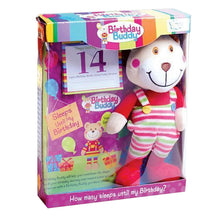 Load image into Gallery viewer, Birthday Buddy (Girl) &amp; (Boy) Count Down Birthday Bear Toy