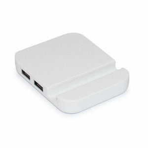 Universal Mobile Stand 4 Port USB Hub Holder Mount, White