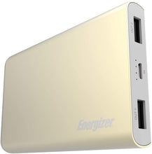 Load image into Gallery viewer, Energizer 8000mAh Power Bank with Dual USB Port for Every smartphone, Gold