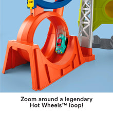 Load image into Gallery viewer, Fisher-Price Little People Launch &amp; Loop Raceway Vehicle Playset