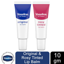 Load image into Gallery viewer, 2x or 4x 10g Vaseline Lip Therapy Lip Balm Moisturising Original or Rossy Tinted