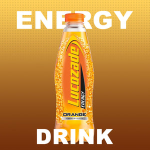 12 Pack of 900ml Lucozade Orange Sparkling Energy Drink Powered By Glucose