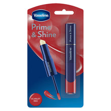 Load image into Gallery viewer, 3x Vaseline Prime &amp; Shine Lip Balm &amp; Gloss - Plum Red, Scarlet Red, or Warm Nude