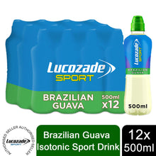 Load image into Gallery viewer, 12 Pack of Lucozade Sport Brazilian Guava Sports Drink, 500ml