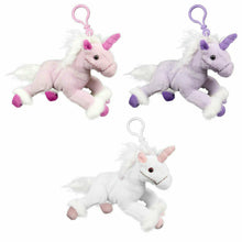 Load image into Gallery viewer, Assorted 7&quot; Stuffed Unicorn Pendant Toy with Attachment Clip