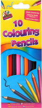 Load image into Gallery viewer, ArtBox Non-Toxic Full Size Drawing Kids School 10 Colouring Pencils