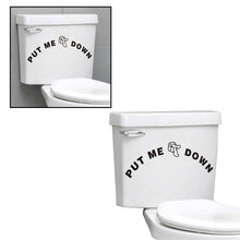 Load image into Gallery viewer, AQ Toilet Stickers - Put me Down