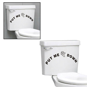 AQ Toilet Stickers - Put me Down