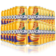 Load image into Gallery viewer, Orangina Can Sparkling Juice Drink 4pk of (6x330ml), 24 CANS