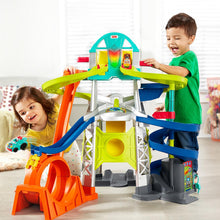 Load image into Gallery viewer, Fisher-Price Little People Launch &amp; Loop Raceway Vehicle Playset