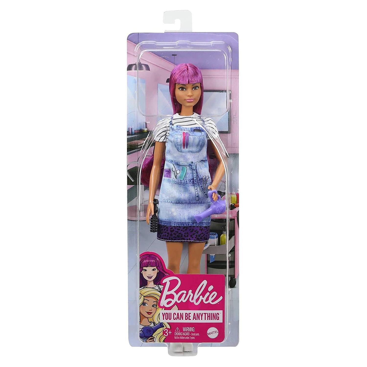 barbie hair cutting salon