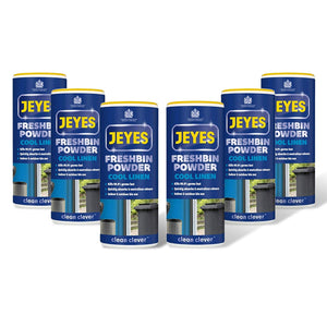 Jeyes Freshbin Disinfectant & Deodorizer Powder Cool Linen, 6 Pack of 550gm