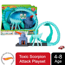 Load image into Gallery viewer, Hot Wheels Toxic Scorpion Attack Playset