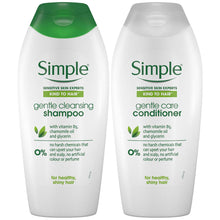 Load image into Gallery viewer, 400ml Simple Kind to Hair GentleCleansing Shampoo &amp; Conditioner DuoWithVitaminB5