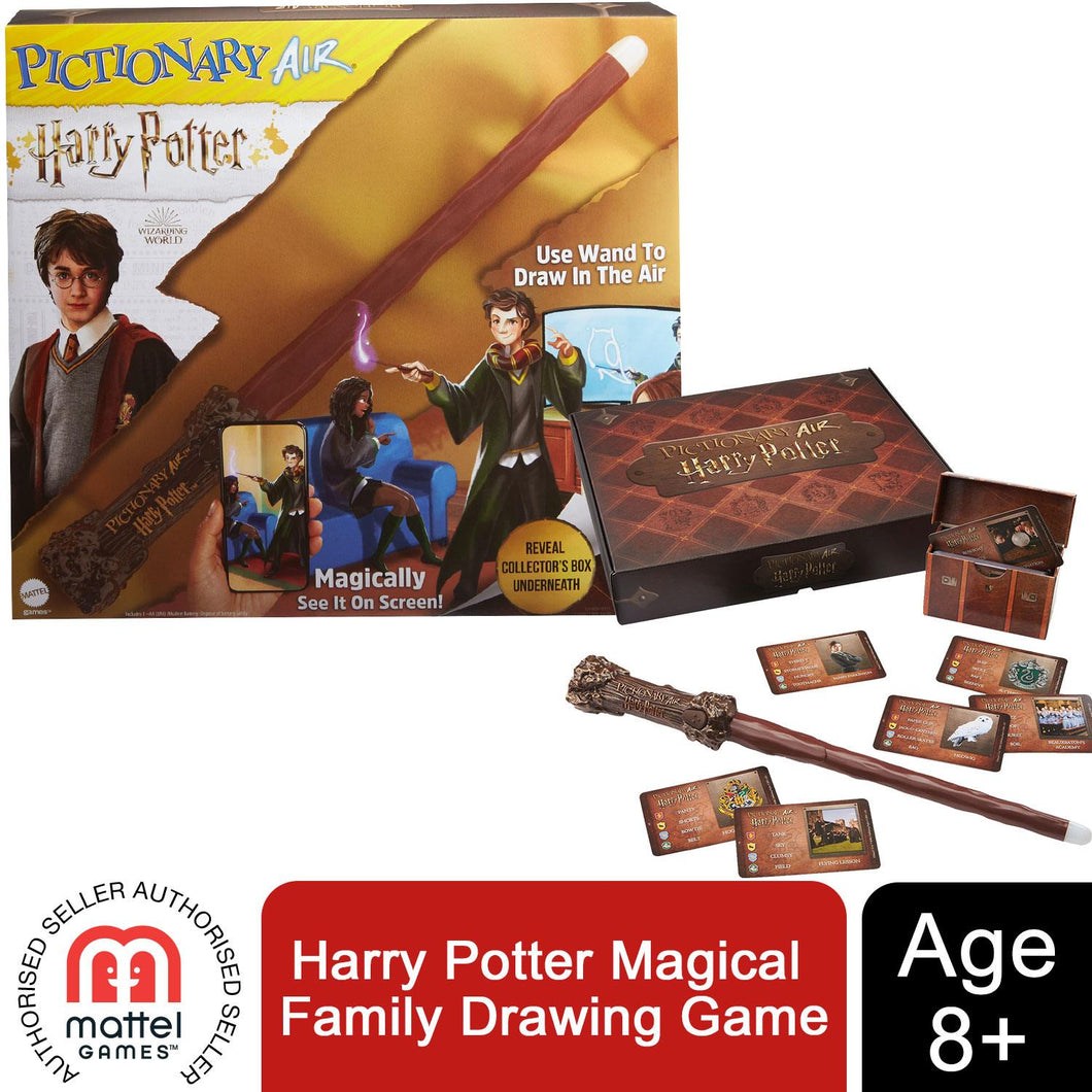 Mattel Pictionary Air Harry Potter Magical Family Drawing Game
