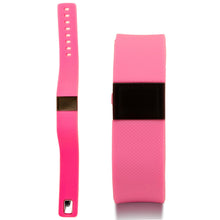 Load image into Gallery viewer, BAS-Tek Classic Fitness Bluetooth OLED Display Sports Activity Bracelet - Pink
