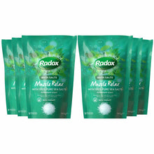 Load image into Gallery viewer, Radox Bath Salts Muscle Relax Bath Therapy, Peppermint,Pack of Six, 900gm