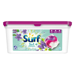 96W(32Wx3) Surf 3in1 Laundry Capsules With 85W Comfort Pure Fabric Conditioner