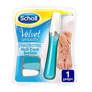 Scholl's Velvet Smooth Electronic Nail Care System - Blue