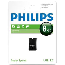 Load image into Gallery viewer, Philips USB 3.0 Pico Edition Flash Drive 8GB - Black