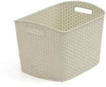 Load image into Gallery viewer, My Style XL Nestable Rattan Basket - 28L XL Rectangle - Vintage White