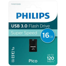 Load image into Gallery viewer, Philips USB 3.0 Pico Edition Flash Drive 16GB - Black